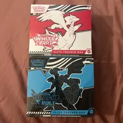 BLACK BOLT WHITE FLAIR POKEMON ETB SEALED IN HAND SHIPS NEXT DAY! - Image 1