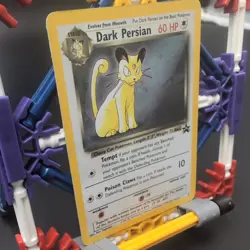 Pokemon TCG WOTC Black Star Promo Dark Persian #17 Holo Rare with swirl MP - Image 2