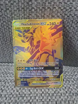 Pokemon Tag Team Promo Pikachu & Zekrom Gx SM248 Mint - Image 1