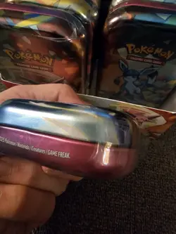 Pokemon TCG Prismatic Evolutions Mini Tin Display - Full Set of 8 Sealed Tins - Image 3