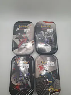 Lot of 4 - Pokemon SV10.5 Unova Mini Tin - Black Bolt White Flare Bundle - Image 1