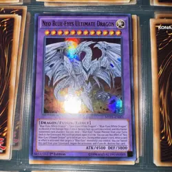 Yugioh TCG Neo Blue-Eyes Ultimate Dragon MVP1-EN001 Ultra Rare 1st Ed Near Mint - Image 1