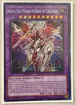 Yugioh! 1x Nerva the Power Patron of Creation DUAD-EN033 Secret Rare 1st Ed NM - Image 1