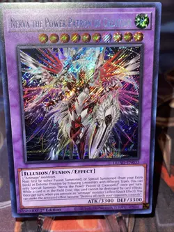 Yugioh! 1x Nerva the Power Patron of Creation DUAD-EN033 Secret Rare 1st Ed NM - Image 2
