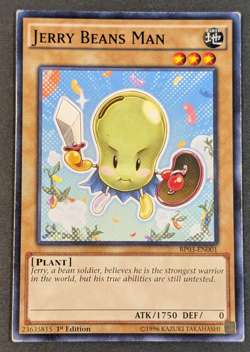 Yugioh TCG - 1x Jerry Beans man - BP03-EN001 - LP/MP - 1st Edition - Common 2014 - Image 1