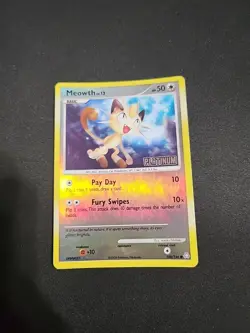 Pokemon Meowth TCG Legends Awakened Reverse Holo Card 106/146 Stamped LP - Image 1