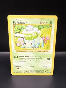 Pokemon Card - Bulbasaur Base Set (Shadowless) 44/102 Common - Image 1