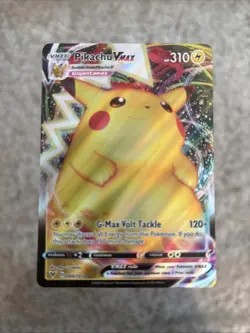 Pokemon Pikachu TCG VMAX Ultra Rare Card 44/185 near mint condition - Image 1