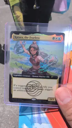 Magic The Gathering X Avatar Katara The Fearless Promo Card San Diego Comic Con - Image 1