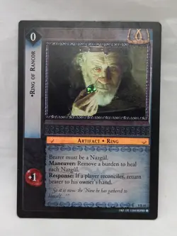 FOIL Ring Of Rancor LOTR Card Game Reflections Rare 9R44 - Image 1