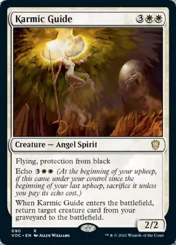 Karmic Guide - Light Play MTG Commander 2021 Crimson Vow - Image 1