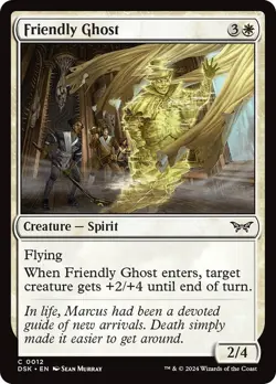 Friendly Ghost 12 DSK White Flying Spirit 2024 MTG Sean Murray - Image 1