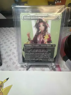 Aerith Gainsborough (Borderless) Final Fantasy Regular MTG R 0374 Pack Fresh - Image 2