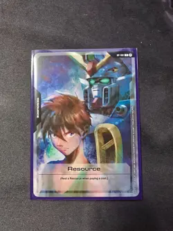 Gundam TCG - Resource Card RP-001 Alt Art Beta English AX 2025 Anime EXPO - Image 1