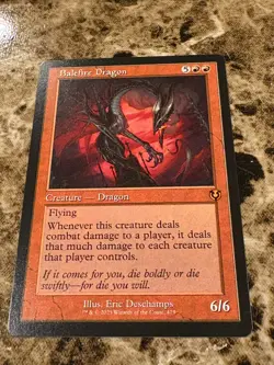BALEFIRE DRAGON Magic the Gathering MTG Innistrad Remastered Retro - Image 1