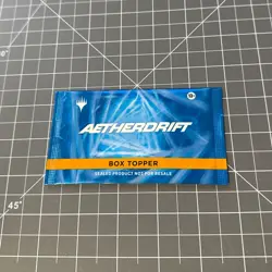 Magic the Gathering MTG Aetherdrift Box Topper Promo Pack - New Sealed - Image 1