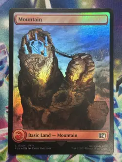 MTG Magic the Gathering Mountain (304/764) Final Fantasy NM FOIL - Image 1