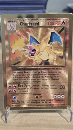 2021 POKEMON CELEBRATIONS CHARIZARD 4/102 GOLD METAL PROMO UPC - Image 1