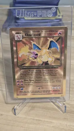 2021 POKEMON CELEBRATIONS CHARIZARD 4/102 GOLD METAL PROMO UPC - Image 3