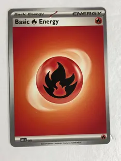 Pokemon TCG Printer Hickey Error 2023 Fire Energy Near Mint - Image 1