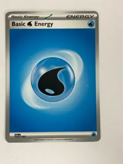 Pokemon TCG Printer Hickey Error 2023 Water Energy Near Mint - Image 1