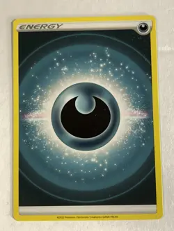 Pokemon TCG Ink Smear Error 2022 Darkness Energy Near Mint - Image 1