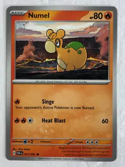 Pokemon TCG Paldean Fates Double Printer Hickey Error Numel 011/091 Near Mint - Image 1