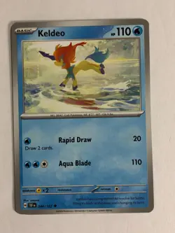 Pokemon TCG Temporal Forces Printer Hickey Error Keldeo 044/162 Near Mint - Image 1