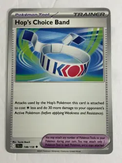Pokemon TCG Journey Together Ink Smear Error Hop's Choice Band 148/159 NM - Image 1
