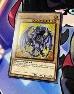 Blue-Eyes White Dragon BLMM-EN001 SECRET RARE YUGIOH NM 1st Ed - CHIBI Artwork - Image 2