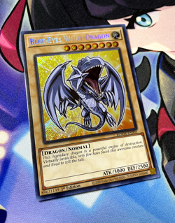 Blue-Eyes White Dragon BLMM-EN001 SECRET RARE YUGIOH NM 1st Ed - CHIBI Artwork - Image 3