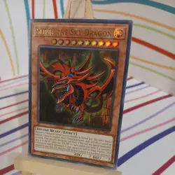 Yugioh Slifer the Sky Dragon EGS1-EN001 Ultra Rare 1st Ed LP - Image 1