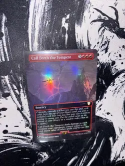 Call Forth the Tempest (Borderless) Commander: the Lord of the Rings: Tales... - Image 2