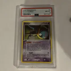 2005 Pokemon EX Emerald 2 Deoxys holo PSA 8 - Image 1