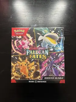 Pokemon TCG Scarlet & Violet Paldean Fates Booster Bundle Sealed - Image 1