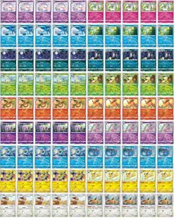 90 Lot Eevee Umbreon Sylveon Jolteon Leafeon Master ball Gem Pack Pokemon #5 -MM - Image 1