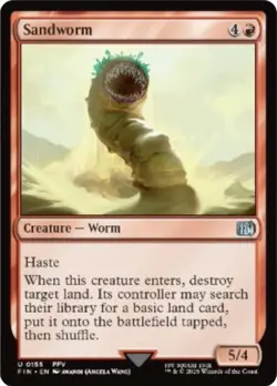 Sandworm 0155 MTG FINAL FANTASY Uncommon NP - Image 1