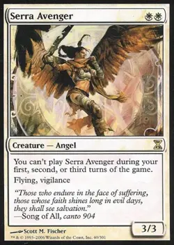 Serra Avenger - Light Play MTG Time Spiral - Image 1