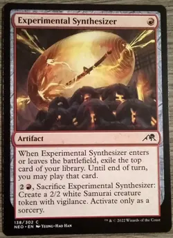 Experimental Synthesizer #138/302 MTG Kamigawa: Neon Dynasty Common Near Mint - Image 1