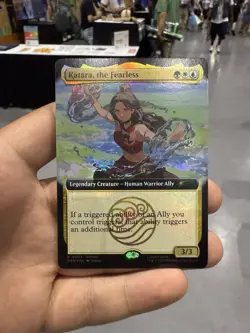 Magic The Gathering X Avatar Katara The Fearless Promo Card SDCC EXCLUSIVE MINT - Image 1