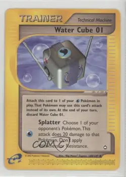 Water Cube 01 Pokemon e-Card Series Aquapolis #140 2002 10cj - Image 1