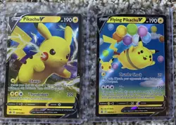 Pikachu 4 Card Lot! 2 Holo Vs! 2 Mouse Pokemon! 2 Vintage! Excellent Condition! - Image 3