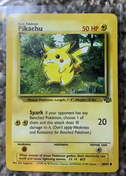 Pikachu 4 Card Lot! 2 Holo Vs! 2 Mouse Pokemon! 2 Vintage! Excellent Condition! - Image 4