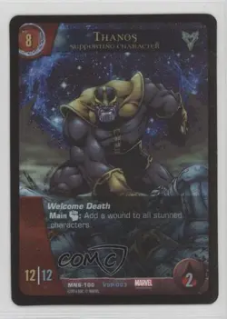 2015 VS System 2 Player Card Game The Marvel Battles Thanos #MNB-100 15gv - Image 1