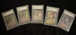 Pokemon BCCG 10 Mint Or Better X5 Graded Card Lot - Image 1
