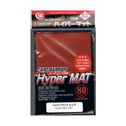 KMC Card Protection Hyper Matte Red (80) New - Image 1