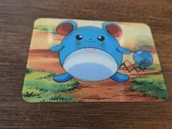 1998 Pokemon Video & DVD3D Lenticular Promo Card Viz Video Marill PIKA-0029D/DVD - Image 1