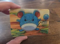 1998 Pokemon Video & DVD3D Lenticular Promo Card Viz Video Marill PIKA-0029D/DVD - Image 2