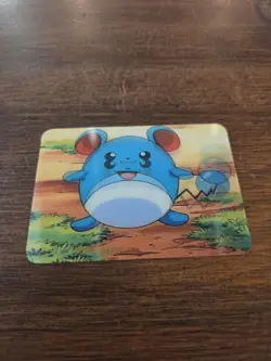 1998 Pokemon Video & DVD3D Lenticular Promo Card Viz Video Marill PIKA-0029D/DVD - Image 5