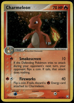 Charmeleon Holo 110/109 ex Team Rocket Returns 2004 LP Pokemon Card - Image 1